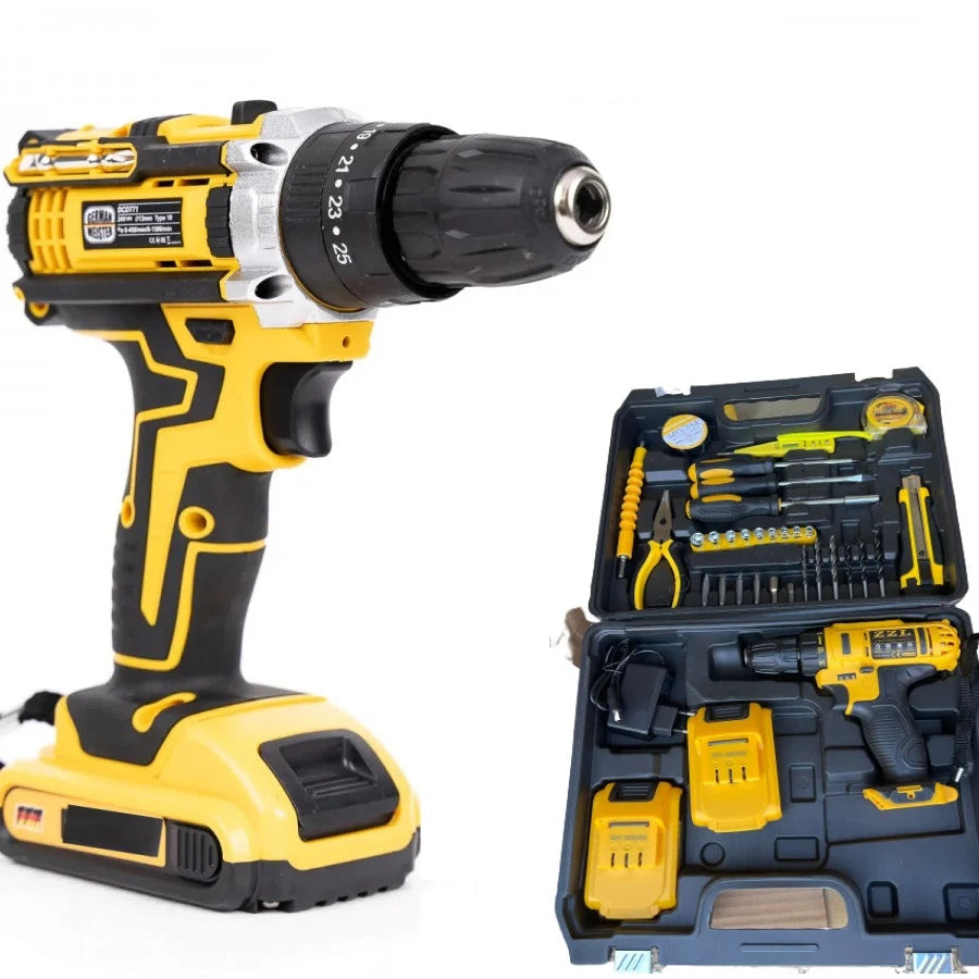 Bormasina Electrica 2 Acumulatori 36 V + 28 de Accesorii Incluse