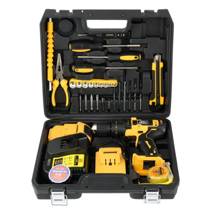 Bormasina Electrica 2 Acumulatori 36 V + 28 de Accesorii Incluse