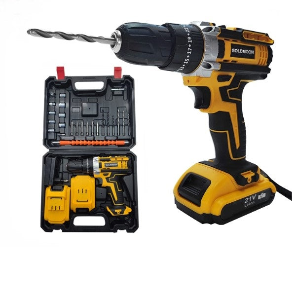 Bormasina Electrica 2 Acumulatori 36 V + 28 de Accesorii Incluse
